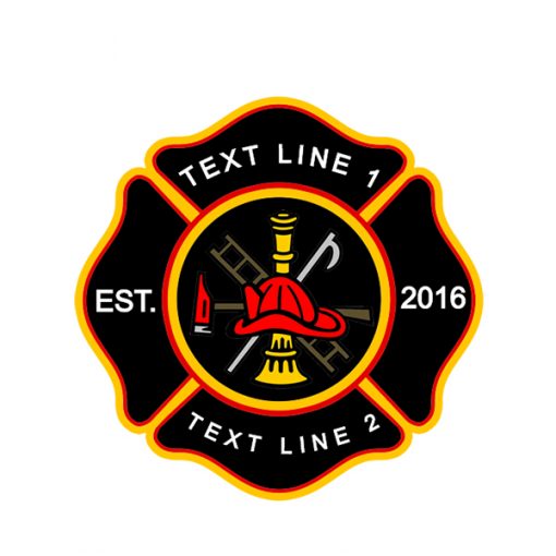 Maltese Cross Scramble Firefighter Patch