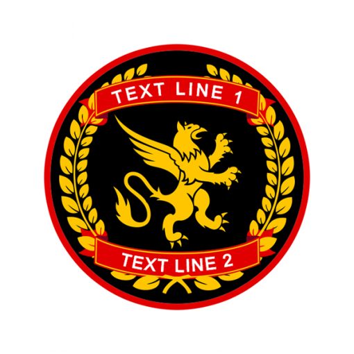 Griffin Profile Wreath Circular Security Patch Build Your Patch