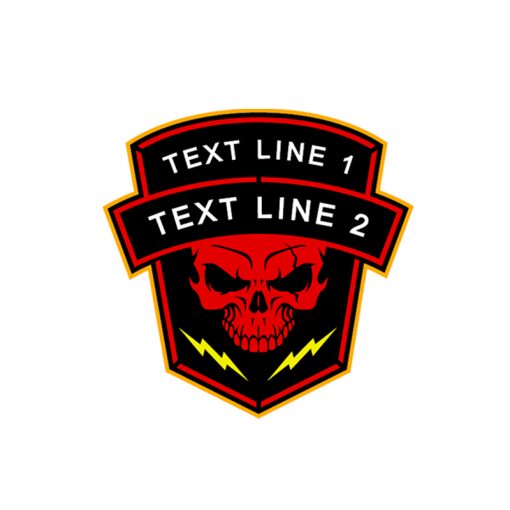 Skull Lightning Military Patch Build Your Patch Custom Patches Online skull-lightning-military-patch-build-your-patch-custom-patches-online