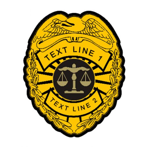 Scales of Justice Seal Eagle Badge Security Patch Build Your Patch