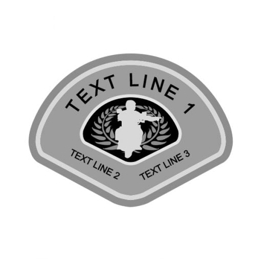 Rider Wreath Motor Officer Patch Build Your Patch Custom Patches