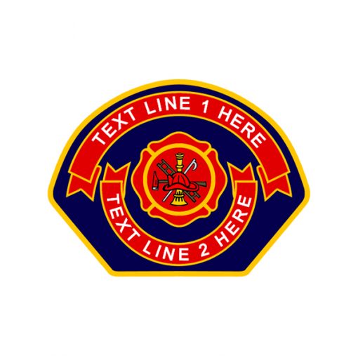 Maltese Cross Fire Scramble Ribbon Firefighter Patch