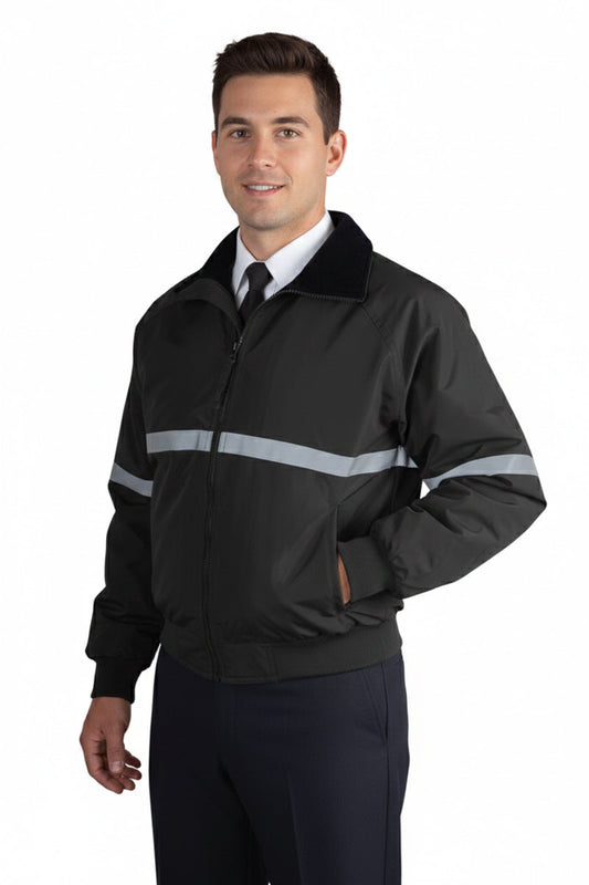 Men's Three Season Jacket with Reflective Taping